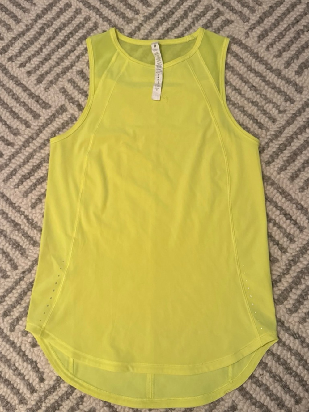 Women’s Neon Yellow Lululemon Performance Tank Top